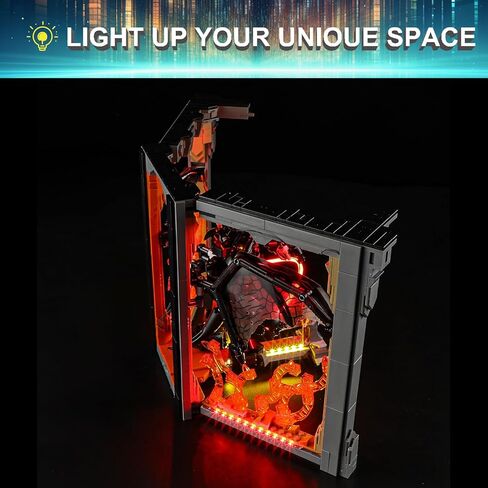 مجموعة إضاءة LED لـ Lego 10367 The Lord of The Rings: مجموعة زوايا كتاب Balrog، متوافقة مع نموذج مكعبات البناء Lego 10367 (لا تتضمن مجموعة الكتل) in Kuwait
