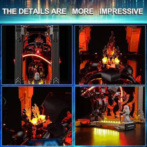 مجموعة إضاءة LED لـ Lego 10367 The Lord of The Rings: مجموعة زوايا كتاب Balrog، متوافقة مع نموذج مكعبات البناء Lego 10367 (لا تتضمن مجموعة الكتل) in Kuwait