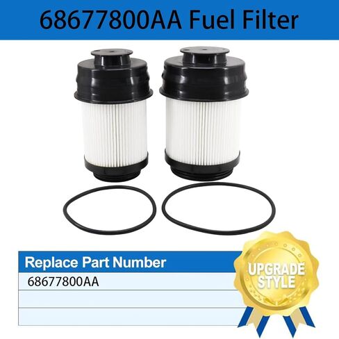 68677800AA فاصل المياه بفلتر الوقود متوافق مع محركات الديزل التوربينية 2025-2026 Ram 2500 3500 4500 5500 6.7L (حزمة من 2) in Kuwait