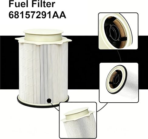 Fuel Filter Water Separator Kit for 6.7 Cummins, 2-Piece Replacement Filters for 2019-2024 Ram 2500/3500/4500/5500 6.7L Diesel, Replaces 68157291AA 68436631AA PF46152 FS53000 in Saudi Arabia