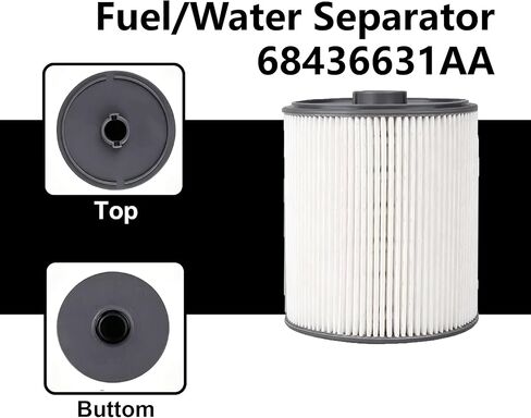 Fuel Filter Water Separator Kit for 6.7 Cummins, 2-Piece Replacement Filters for 2019-2024 Ram 2500/3500/4500/5500 6.7L Diesel, Replaces 68157291AA 68436631AA PF46152 FS53000 in Saudi Arabia