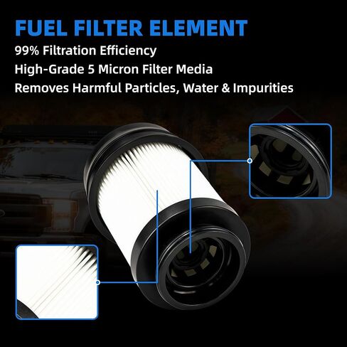 Fuel Filter Water Separator Kit Compatible with Ram 2500/3500/4500/5500 2025–2026, 6.7L Cummins Diesel Direct Replacement for 68677800AA, 68677810AA in Saudi Arabia