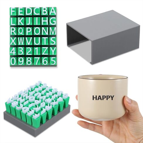 Letters for Clay Stamping, Ceramic Stamp Letters, Complete Uppercase and Number Stamp for Personalized Ceramics and Decorative Projects in Kuwait