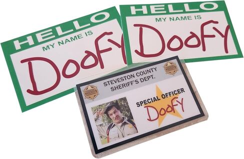 Doofy Scream Special Officer Laminated ID Card and 2 Name tag Stickers Halloween Costume, Movie Prop, Cosplay in Kuwait