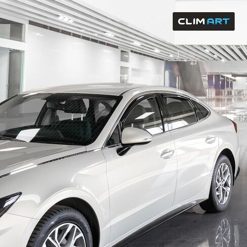 CLIM ART in-Channel Incredibly Durable Rain Guards Compatible with Sonata 2020-2026, Original Window Deflectors, Vent Window Visors, Vent Deflector, 4 pcs. - 620290 in Kuwait