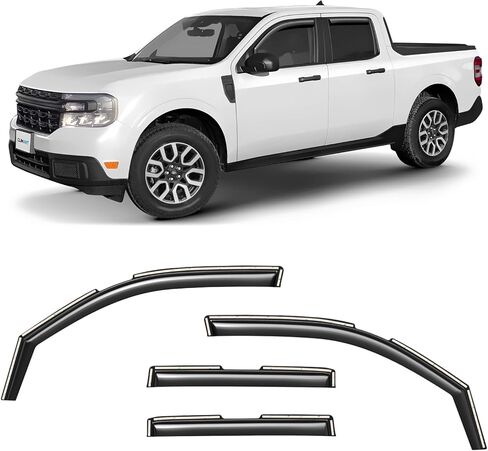 CLIM ART in-Channel Incredibly Durable Rain Guards Compatible with Sonata 2020-2026, Original Window Deflectors, Vent Window Visors, Vent Deflector, 4 pcs. - 620290 in Kuwait