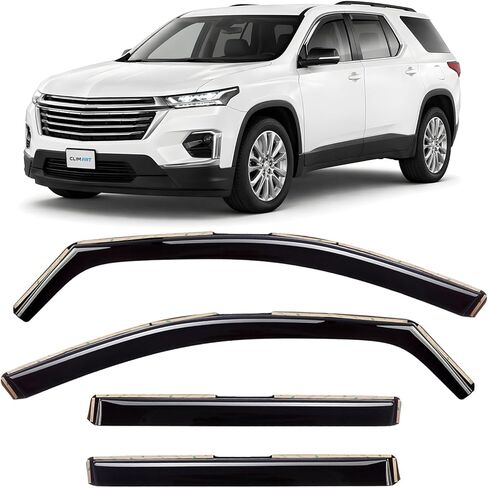 CLIM ART in-Channel Incredibly Durable Rain Guards Compatible with Sonata 2020-2026, Original Window Deflectors, Vent Window Visors, Vent Deflector, 4 pcs. - 620290 in Kuwait