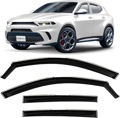 CLIM ART in-Channel Incredibly Durable Rain Guards Compatible with Sonata 2020-2026, Original Window Deflectors, Vent Window Visors, Vent Deflector, 4 pcs. - 620290 in Kuwait