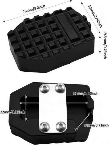 Foot Brake Pedal Pad Anti Slip Compatible with Honda Rebel/CMX 1100 2021 2022 2023 2024 2025,Aluminum Alloy,CNC-machined,Anodized,Rebel 1100 Accessories,CMX 1100 Accessories in Saudi Arabia
