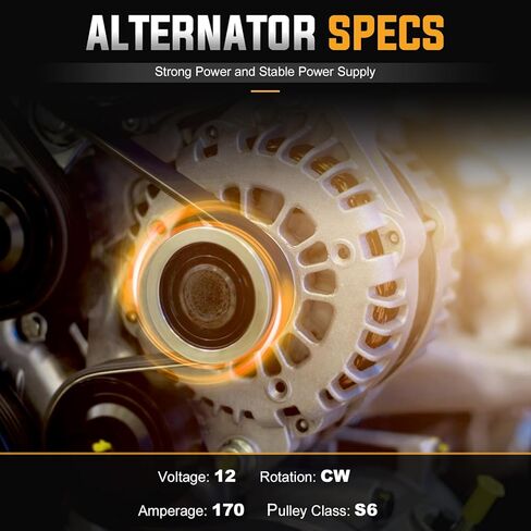 New Alternator 3.6 3.6L for Chevrolet Traverse 2009-2017, Buick Enclave 2008-2017, GMC Acadia Limited 2017, Acadia 2007-2016, Saturn Outlook 2007-2010 Replace# 11252 in Kuwait