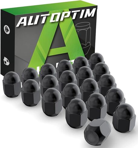 AUTOPTIM M12x1.25 OEM Lug Nuts - Replacement for 1994-2025 Subaru Outback, 1997-2025 Forester, 2013-2025 Crosstrek, 2019-2025 Ascent, 2022-2025 Solterra, 20PCS Black OEM Factory Style Lug Nut in Saudi Arabia