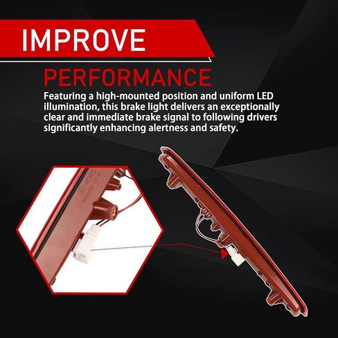 92750-2P000 3rd Third Brake Light Compatible With 2011 2012 2013 2014 2015 Kia Sorento Rear Center Full LED Waterproof High Mount Stop Light Replaces 927502P000 in Kuwait