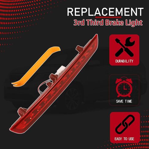 92750-2P000 3rd Third Brake Light Compatible With 2011 2012 2013 2014 2015 Kia Sorento Rear Center Full LED Waterproof High Mount Stop Light Replaces 927502P000 in Kuwait