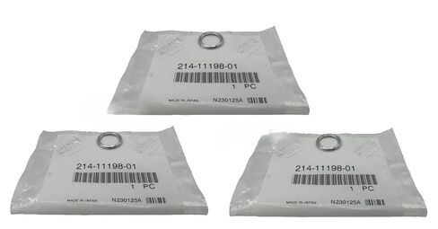 3 عبوات من حشية سدادة التصريف OEM لـ Yamaha 214-11198-01-00 | يناسب ATV، والدراجات النارية، وعربات الثلج | غسالة سحق in Kuwait