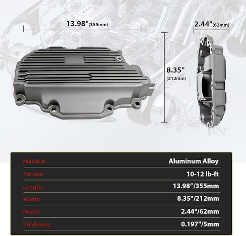 مقلاة زيت محرك ألومنيوم 264-863 مطورة مع قابس تصريف مغناطيسي وحشية متوافقة مع Q50 2016 2017 2018 2019 2020 2021 3.0L AWD، Q60 2017-2021 3.0L AWD in Kuwait