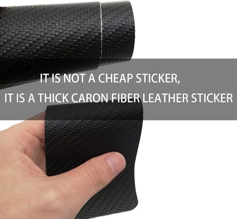 Car Rear Bumper Protector Carbon Fiber Leather Anti-Collision Patch Anti-Scrape Trunk Door Entry Guards Plate Compatible with Mazda Cx5 (White) in Saudi Arabia
