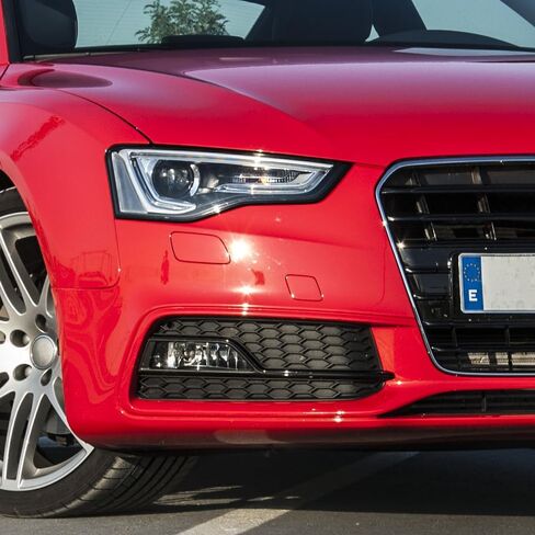 Topteng 1 زوج سيارة الوفير الضباب غطاء المصباح الخفيف مصبغة الشواية صالح لأودي A4 S-line S4 2013 2014 2015 8K0807682M, 8K0807681L in Kuwait