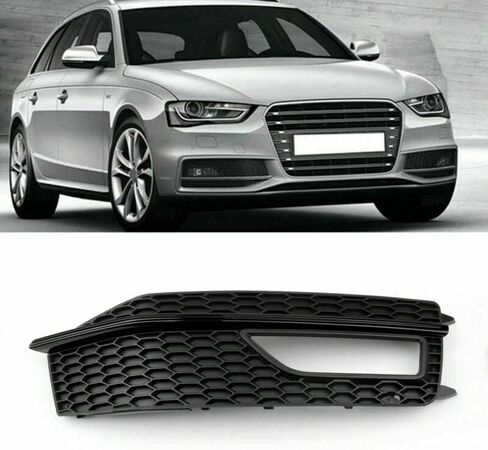 Topteng 1 زوج سيارة الوفير الضباب غطاء المصباح الخفيف مصبغة الشواية صالح لأودي A4 S-line S4 2013 2014 2015 8K0807682M, 8K0807681L in Kuwait