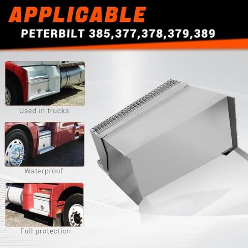 Cab Entry Battery Box,30 inch Steel Step Semi Truck Tool Box fit for Peterbilt 385, 377 in Kuwait