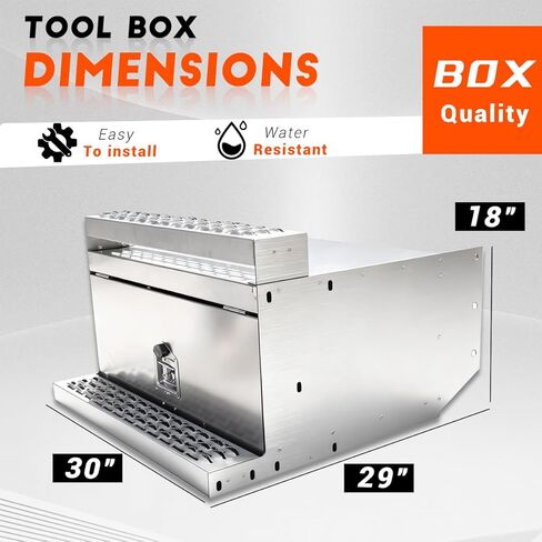 Cab Entry Battery Box,30 inch Steel Step Semi Truck Tool Box fit for Peterbilt 385, 377 in Kuwait
