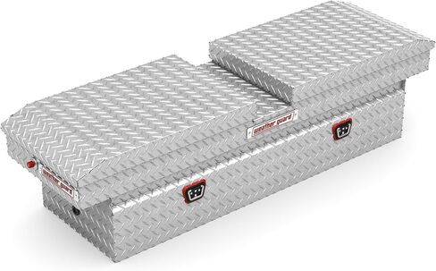 صندوق أدوات الشاحنة من الألومنيوم المتقاطع من Weather Guard، ملف تعريف قياسي، يناسب الشاحنات كاملة الحجم، سعة تخزين 11.3 قدم مكعب (أسود لامع) in Kuwait