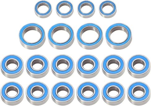 RC Repair Parts Compatible with Tamiya for TT01 TT‑01 TT01E TT01D for TT02B 1/10 RC Car Upgrade Parts Accessories Rubber Sealed Ball Bearing Kit in Kuwait
