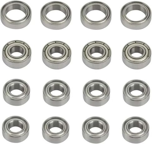 Compatible with Tamiya for TT02 TT02D 1/10 RC Car Upgrade Parts Accessories 16Pcs Ball Bearing Kit RC Assortment in Kuwait
