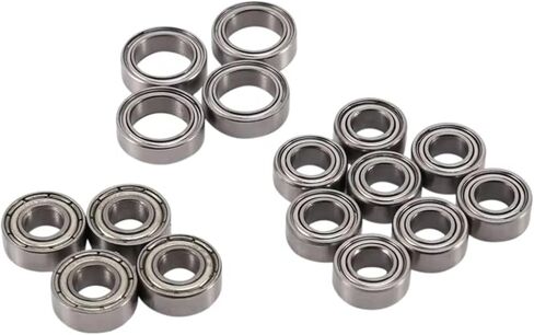 Compatible with Tamiya for TT02 TT02D 1/10 RC Car Upgrade Parts Accessories 16Pcs Ball Bearing Kit RC Assortment in Kuwait