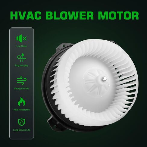 Front HVAC Blower Motor with Fan Cage for Toyota Tundra Camry 4Runner Highlander Venza Avalon 2007 2008 2009 2010 2011 2012 2013 2014 2015 2016 2017 2018, 07-19 for Lexus, Replace 700215 87103-0E040 in Saudi Arabia