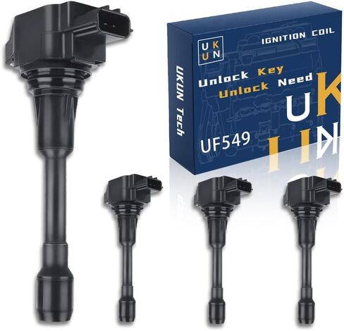 6 PCS UF487 Ignition Coils with Iridium spark plug 6619 for Toyota Camry Avalon Highlander Sienna 4Runner Venza RAV4 FJ Cruiser for Lexus RX350 ES350 GX460 IS250 IS350 LS460 3.5L 4.0L 4.6L 90919-A2007 in Saudi Arabia