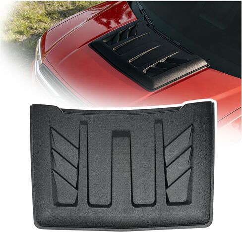 Dermon Hood Scoop for 2022-2025 Ford Maverick Hood Air Intake Bonnet Scoop Vent Cover ABS Matte Gray in Saudi Arabia