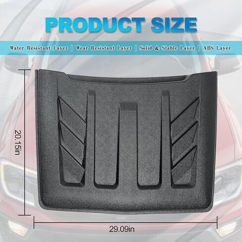 Dermon Hood Scoop for 2022-2025 Ford Maverick Hood Air Intake Bonnet Scoop Vent Cover ABS Matte Gray in Saudi Arabia