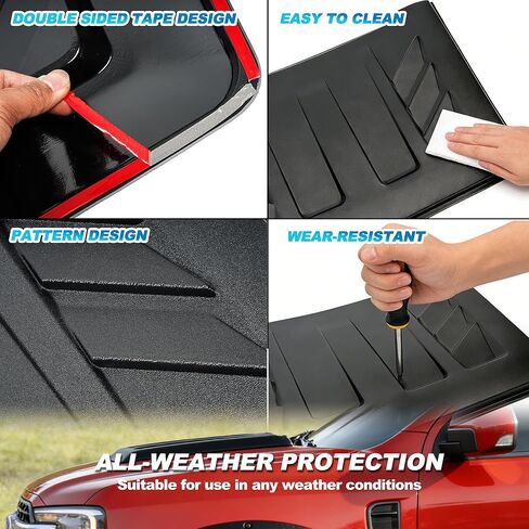 Dermon Hood Scoop for 2022-2025 Ford Maverick Hood Air Intake Bonnet Scoop Vent Cover ABS Matte Gray in Saudi Arabia