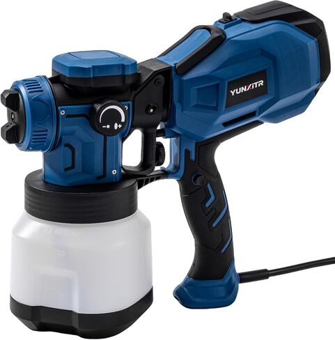 HVLP Paint Sprayer,1200W High Power Electric Spray Gun,6 Nozzles,3 Spray Patterns & 1200ml Large Container for Furniture,Cabinets,Walls,Fences,Garden & Outdoor in Kuwait