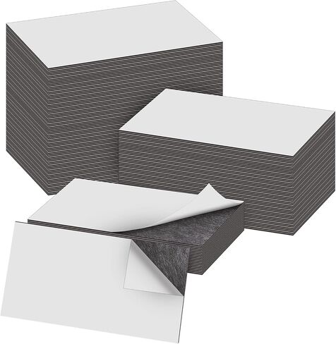 150 Pack Business Card Magnets Peel and Stick, 3.5x2 inch Self Adhesive Magnetic Business Cards for DIY Craft Office Fridge in Saudi Arabia