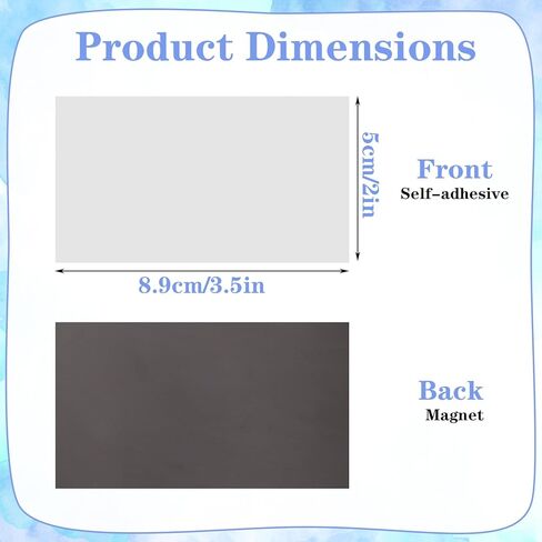 150 Pack Business Card Magnets Peel and Stick, 3.5x2 inch Self Adhesive Magnetic Business Cards for DIY Craft Office Fridge in Saudi Arabia