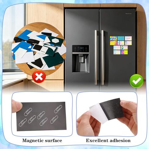 150 Pack Business Card Magnets Peel and Stick, 3.5x2 inch Self Adhesive Magnetic Business Cards for DIY Craft Office Fridge in Saudi Arabia