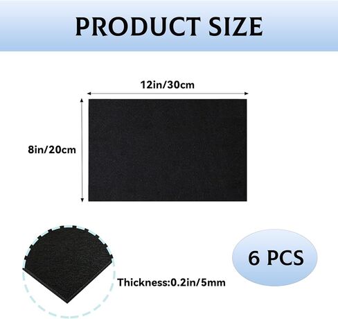 6 Pcs Battery Protector Mat, 8 x 12 Inch Battery Tray Mat, Battery Acid Absorber Mat, Batteries Box Pad for Batteries, Cars, RVs, Trucks, SUVs, and Boats in Kuwait