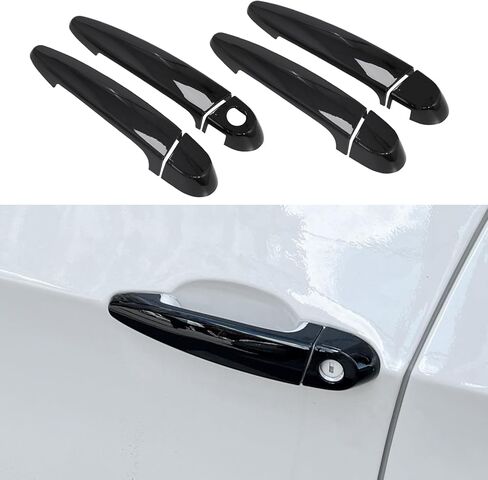 YINGTUU for BMW 118i 120i 320i 323i X1 X3 X5 X6 328i 335i 435i 440i Accessories Exterior Door Handle Cover Protection - Black in Kuwait