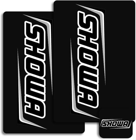 Showa Fork & Shock Suspension Decals (White/Black) in Saudi Arabia