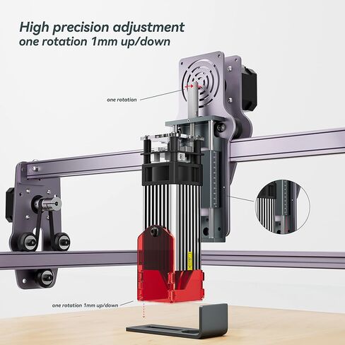 Atomstack Maker L1 Z-Axis Slide Lifting Device, Precise Z-Axis Focusing Adjuster for Precise Focusing of All A30 Pro/X30 Pro/A20 Pro/X20 Pro/A10 Pro/X7 Pro/A5 Pro Laser Engraving Machines. in Saudi Arabia