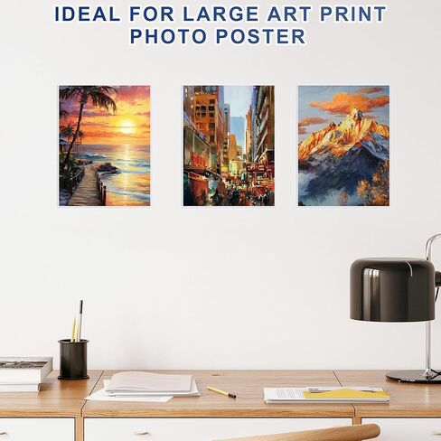 AKONEGE 5PCS 9" x 12" Rigid Print Protectors Clear Plastic Sheet Protectors, Heavy Duty Top Loading Document Holder, Menu Cover, Photo Poster Sleeves Hard Plastic Sleeves for Paper Art Prints in Saudi Arabia
