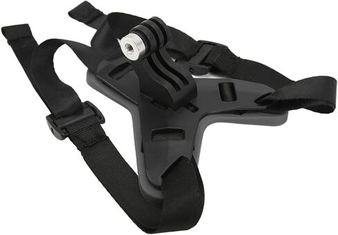 Brrnoo Motorcycle Helmet Bracket with Phone Holder, Motorcycle Helmet Front Chin Bracket Lightweight Chin Mount Holder Skid Front (Black) in Kuwait