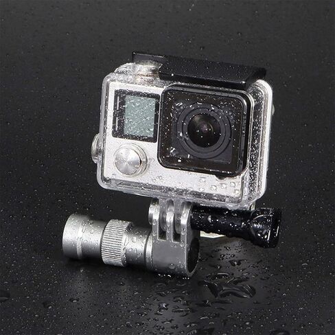 Aluminum Alloy Bicycle Camera Mount Bracket Silver 5.4x3.3x1.8cm - Stable & Sports Camera Holder for Road & Mountain Bikes, Anti - Shake Recording in Kuwait