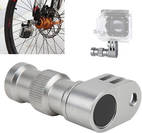 Aluminum Alloy Bicycle Camera Mount Bracket Silver 5.4x3.3x1.8cm - Stable & Sports Camera Holder for Road & Mountain Bikes, Anti - Shake Recording in Kuwait