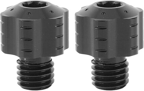 CNC Aluminum Alloy Mirror Screws, Mirror Hole Plugs with Deep Threads, Compatible with Most 10mm Rearview Mounts (Ti Color) in Kuwait