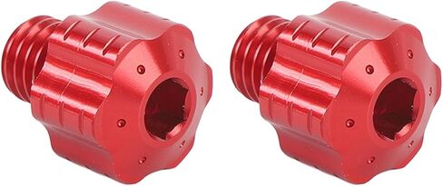 CNC Aluminum Alloy Mirror Screws, Mirror Hole Plugs with Deep Threads, Compatible with Most 10mm Rearview Mounts (Ti Color) in Kuwait