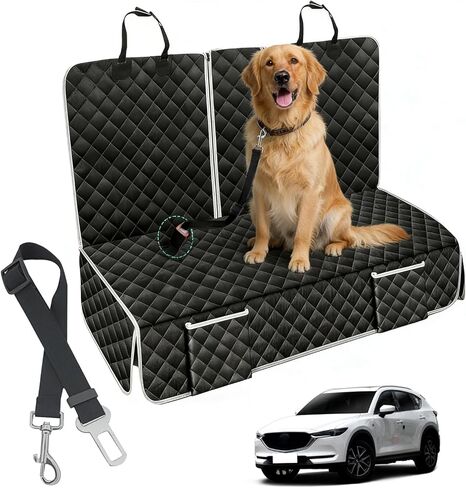Dog Car Rear Seat Cover for Mazda CX-5 CX-50 CX-30 CX-90 CX-70 Mazda 3 Accessories, Waterproof Pet Seat Cover Hammock, Non-Slip Rear Seat Protector in Kuwait
