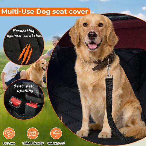 Dog Car Rear Seat Cover for Mazda CX-5 CX-50 CX-30 CX-90 CX-70 Mazda 3 Accessories, Waterproof Pet Seat Cover Hammock, Non-Slip Rear Seat Protector in Kuwait