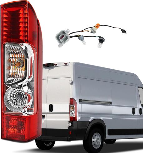 مصابيح خلفية مع مصابيح وأحزمة متوافقة مع الضوء الخلفي Ram Promaster 2014-2026 (جانب السائق الأيسر) OE:04725947AD in Kuwait